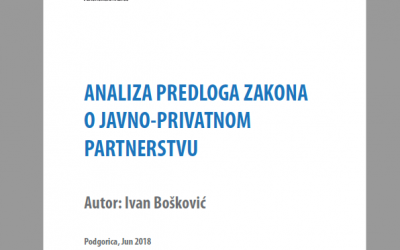 Analiza predloga zakona o javno-privatnom partnerstvu