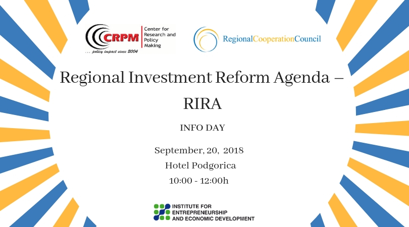 Info day Regional Investment Reform Agenda (RIRA)