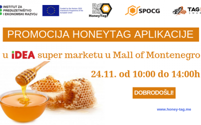 Pozivamo Vas na promociju HoneyTag aplikacije 24. novembra 2018. godine u IDEA SUPER marketu