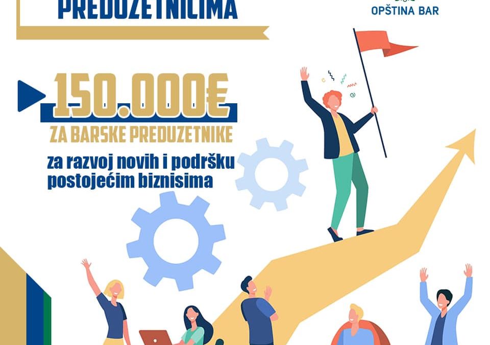 The Municipality of Bar has announced a competition for support to entrepreneurs