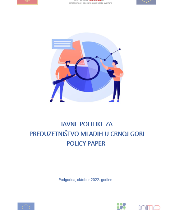 Javne politike za preduzetništvo mladih u Crnoj Gori – Policy Paper